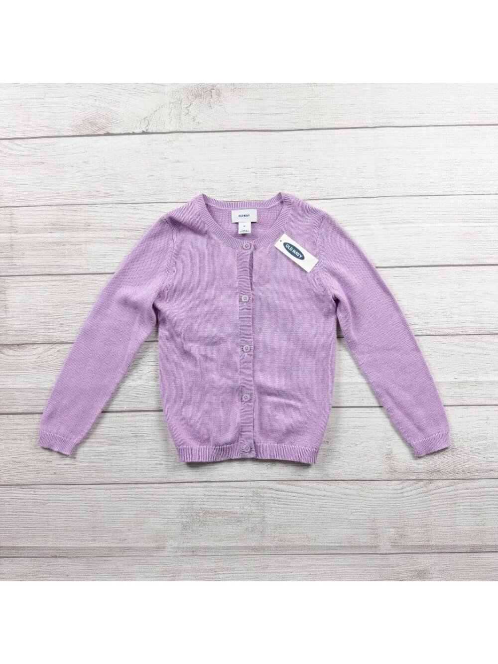 Old Navy Girls Purple Knit Cardigan Sweater Button Front NWT 5T